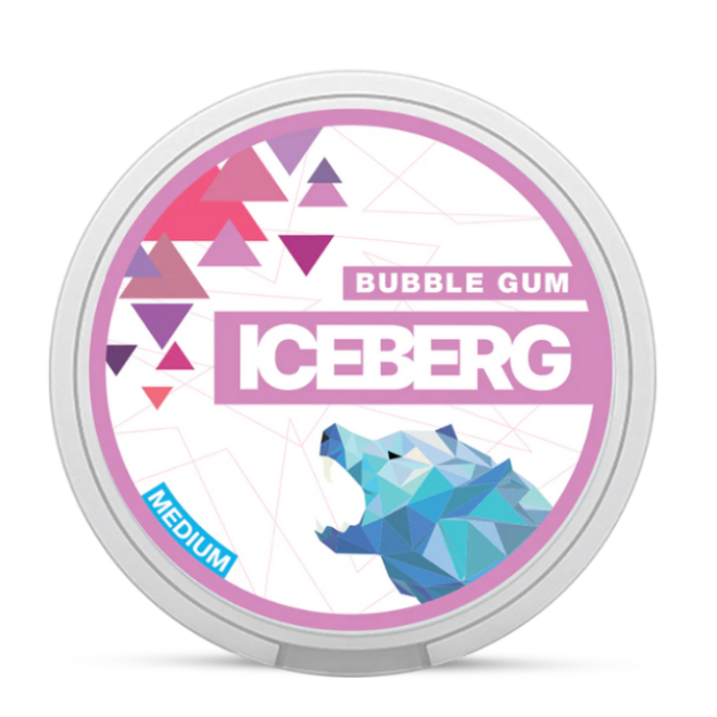 Iceberg-snus-bubble-gum-medium-nicotinepouch.com