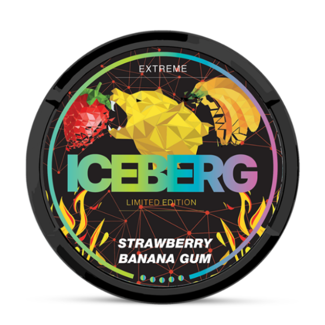 Iceberg-snus-strawberry-banana-gum-extreme-nicotinepouch.com