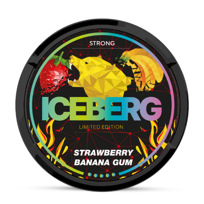 Iceberg-snus-strawberry-banana-gum-nicotinepouch.com