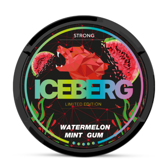 Iceberg-snus-watermelon-mint-gum-strong-nicotinepouch.com